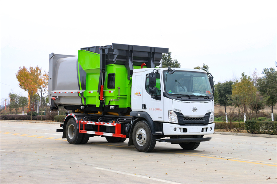 8-12方勾臂垃圾車-國六柳汽勾臂車大型套臂8-12方勾臂式垃圾車